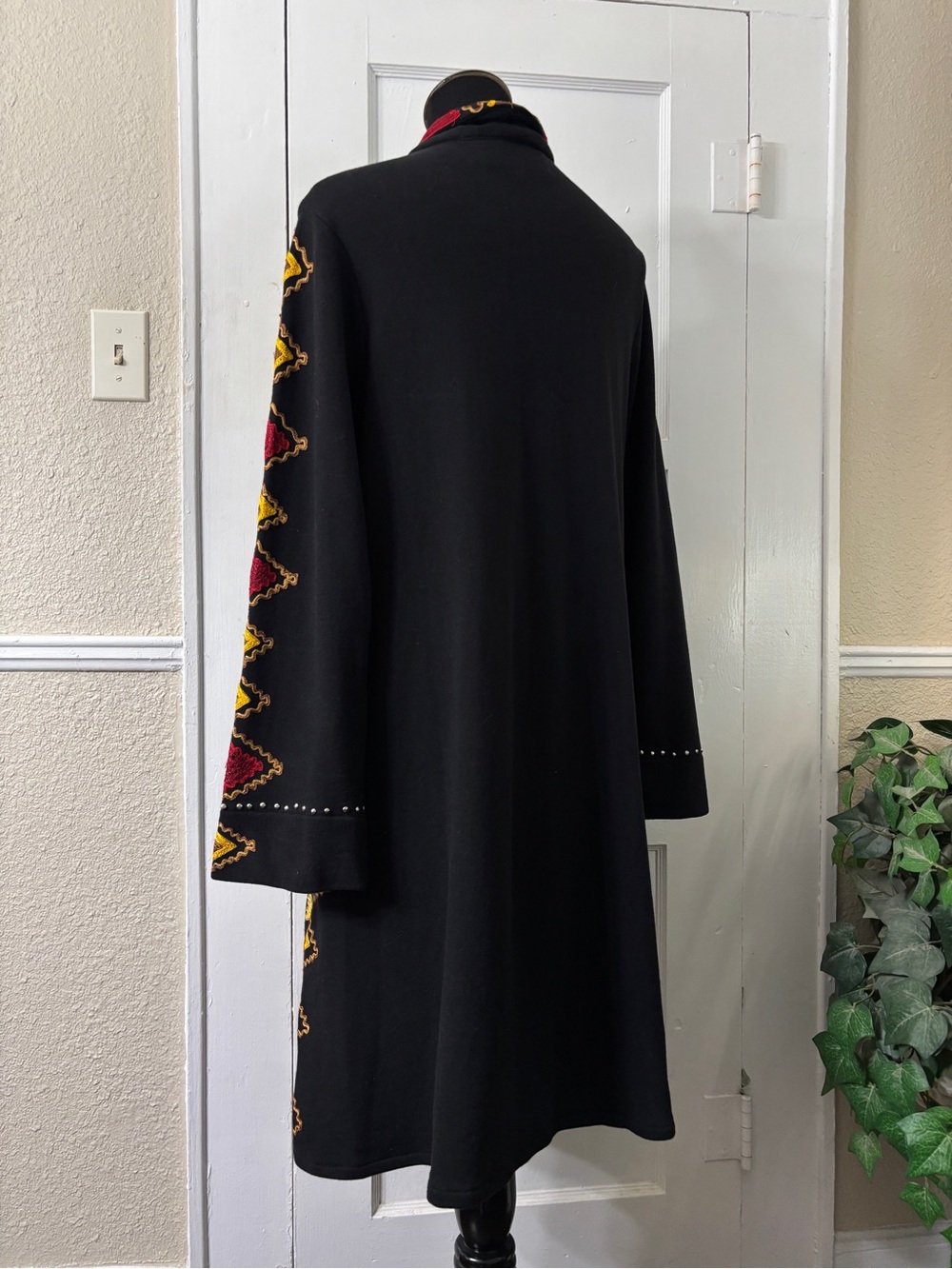Vintage Collection Wildfire Embroidered Duster Sweater Cardigan - Picture 6 of 16